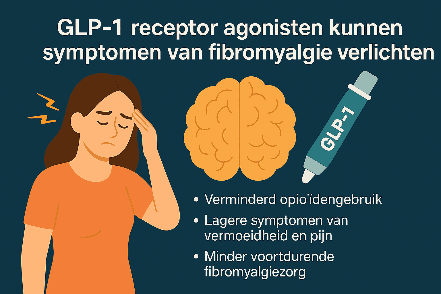 GLP-1 receptor agonisten kunnen symptomen van fibromyalgie verlichten
