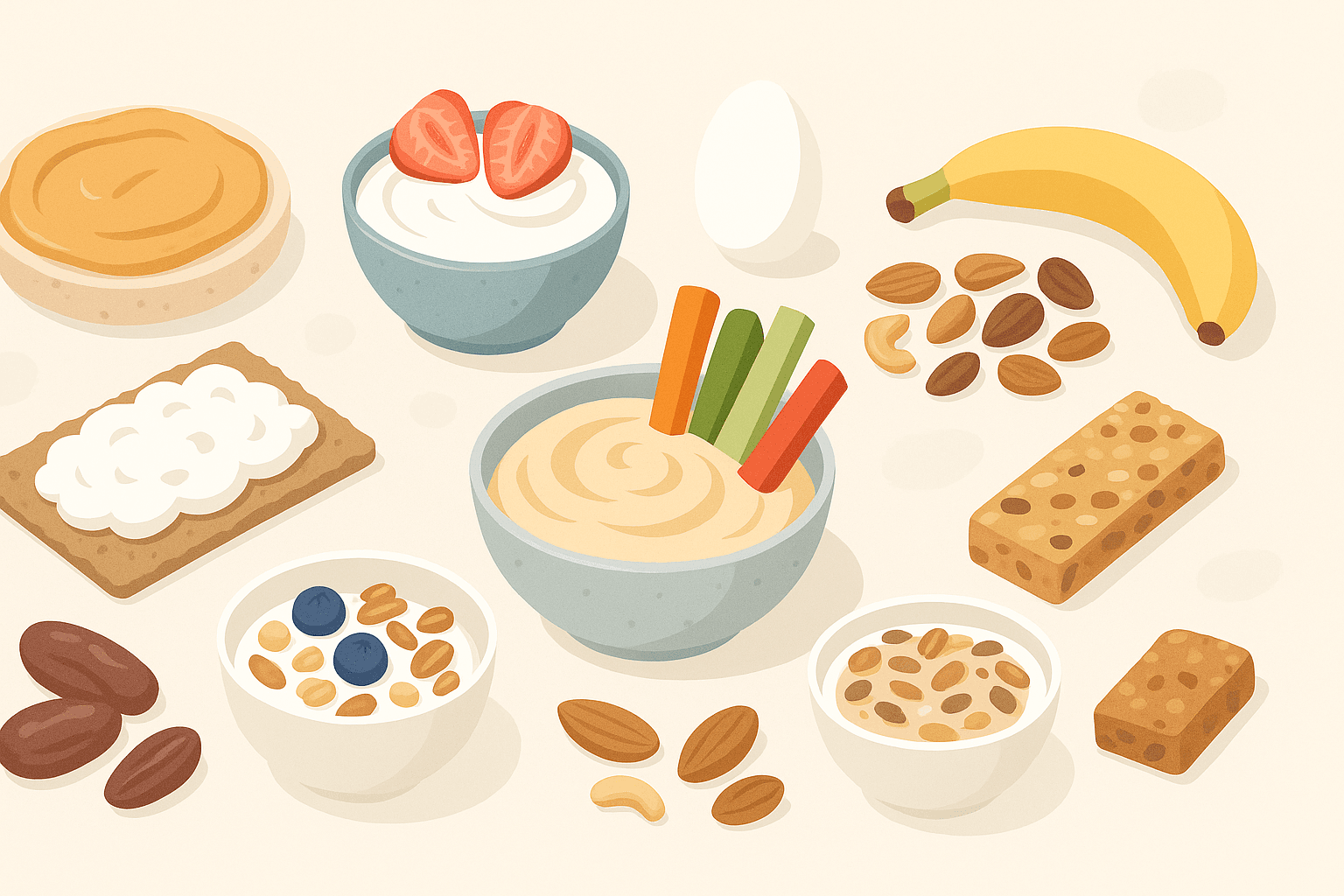 Leer gezonde tussendoortjes kiezen die voedzaam zijn