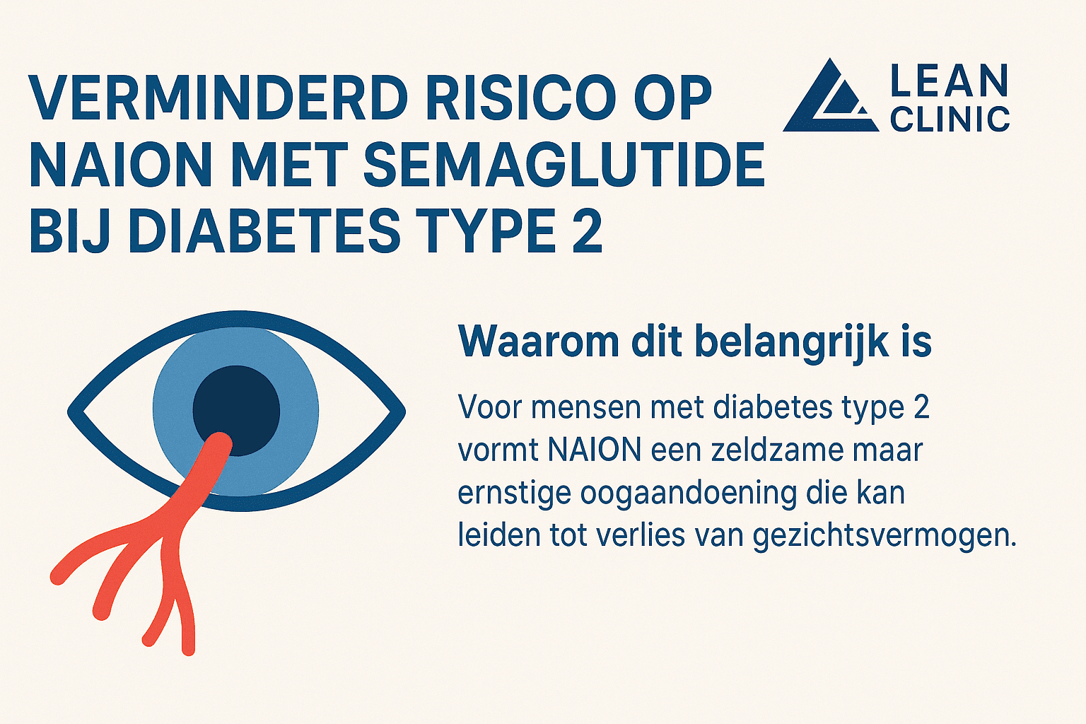 Semaglutide vermindert risico op oogzenuwschade bij type 2 diabetespatiënten
