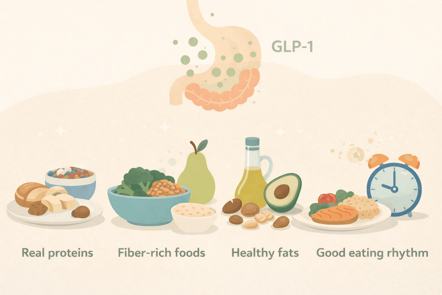 Je lichaam maakt zelf GLP-1 aan: 4 manieren om je verzadiging te versterken